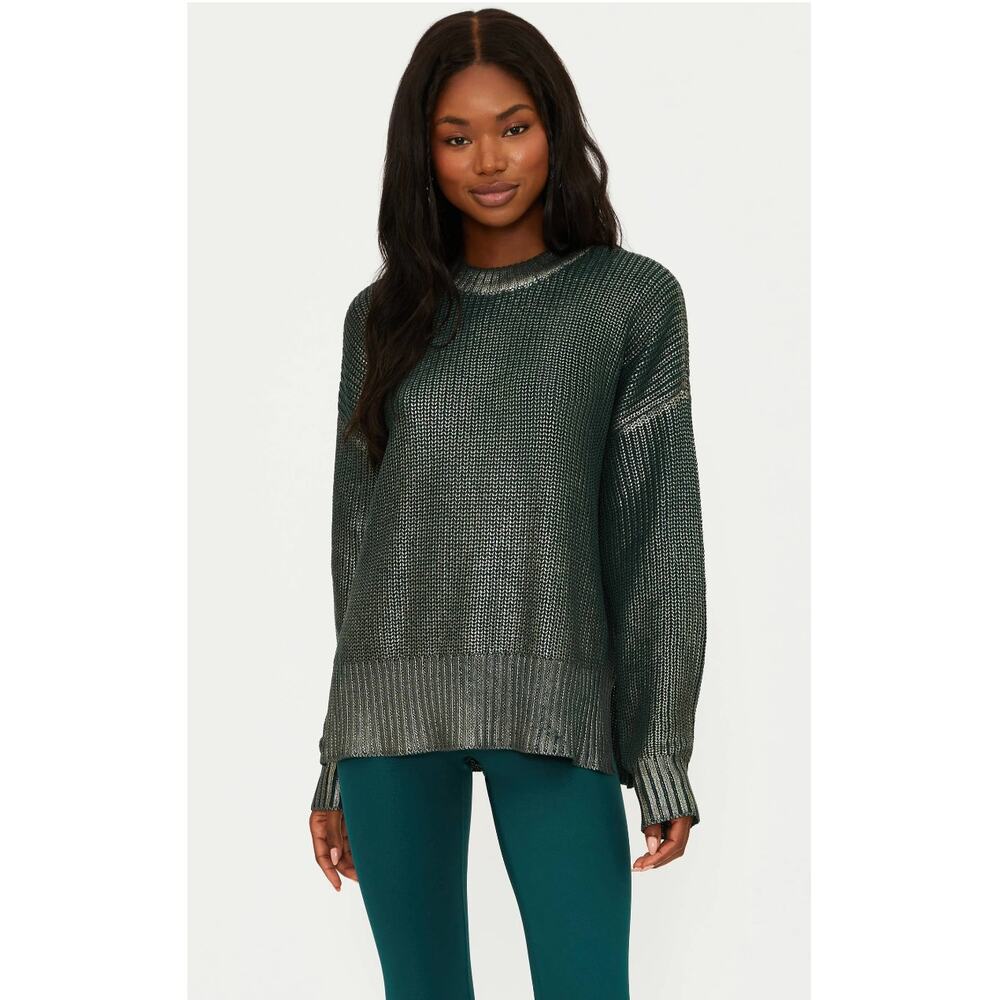 NWT Beach Riot Callie Sweater in Pine. Size Medium - Picture 3 of 7
